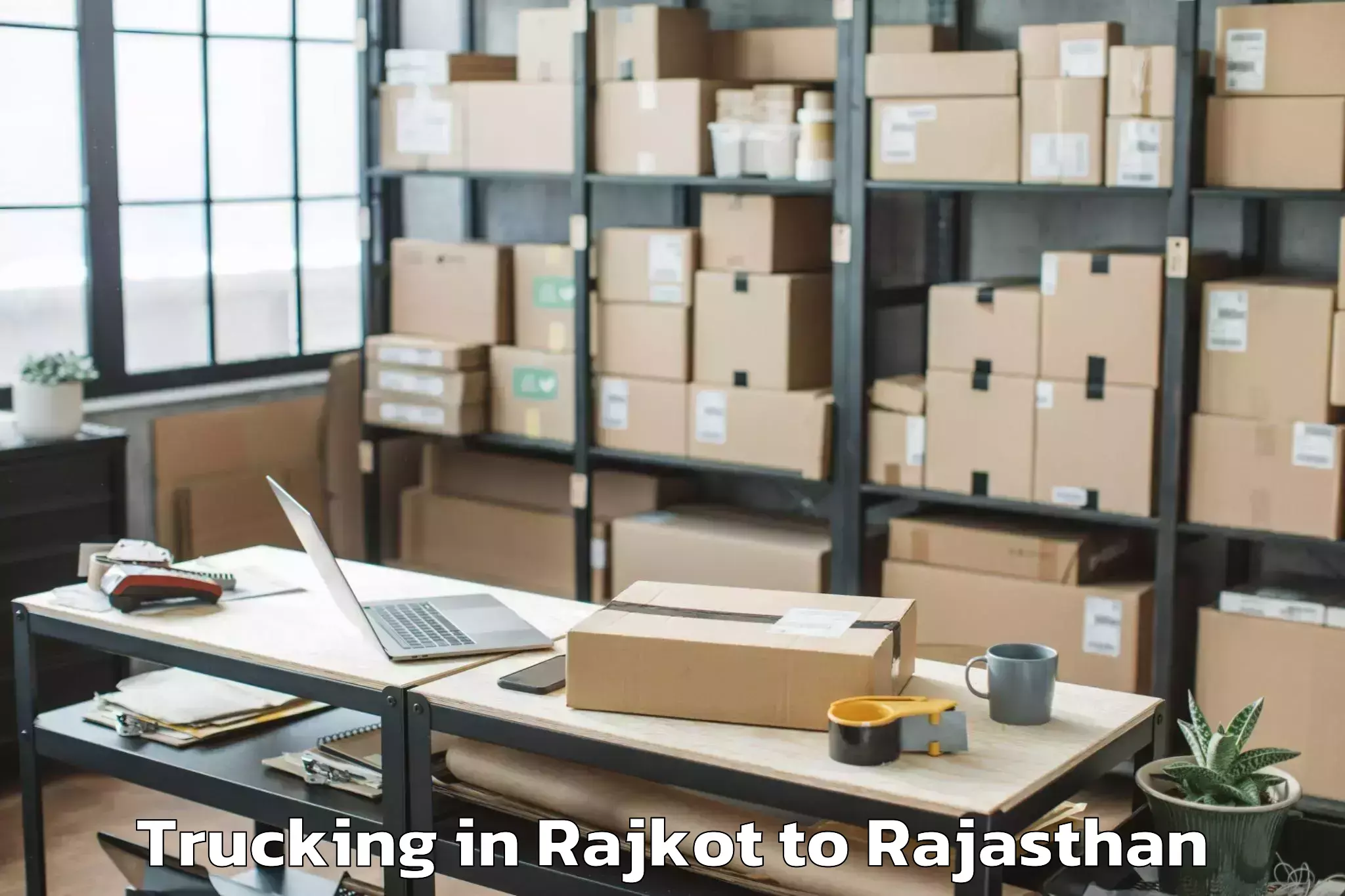 Efficient Rajkot to Abhilashi University Udaipur Trucking